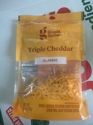 Good&Gather Shredded Triple Cheddar Cheese 8oz pk
