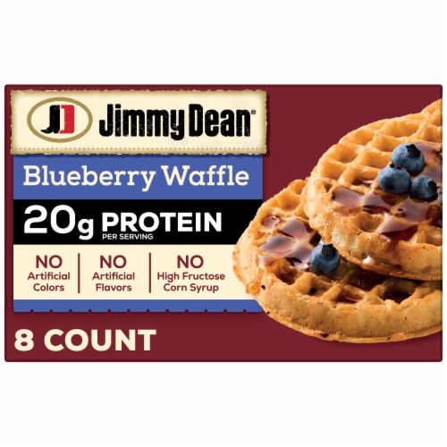 Jimmy Dean® Protein Blueberry Waffles Fully Cooked Frozen Breakfast