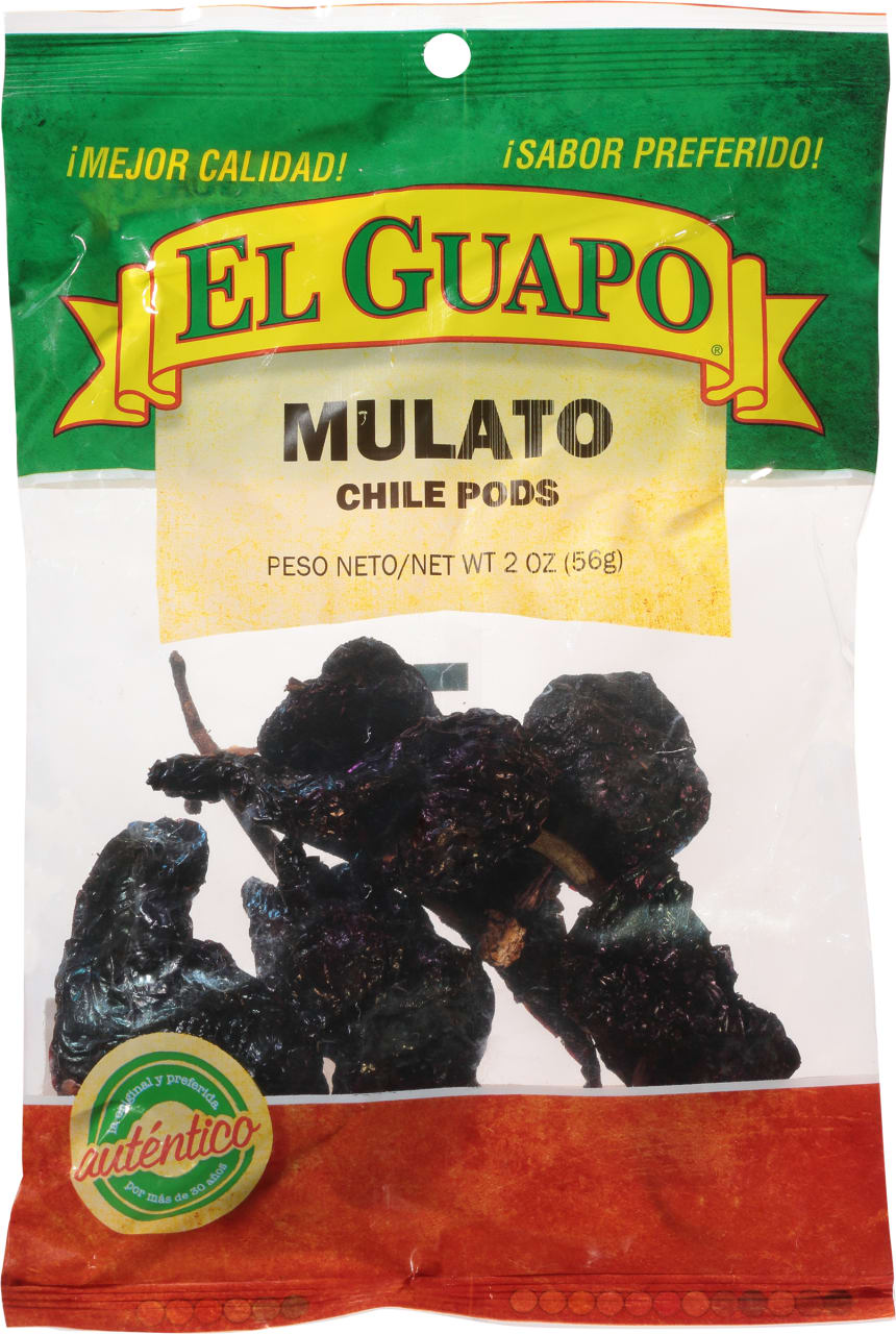El Guapo Whole Mulato Chili Pepper (Chile Mulato), 2 oz