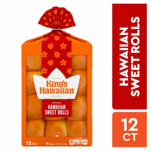 KING'S HAWAIIAN Original Hawaiian Sweet Rolls 12 Count