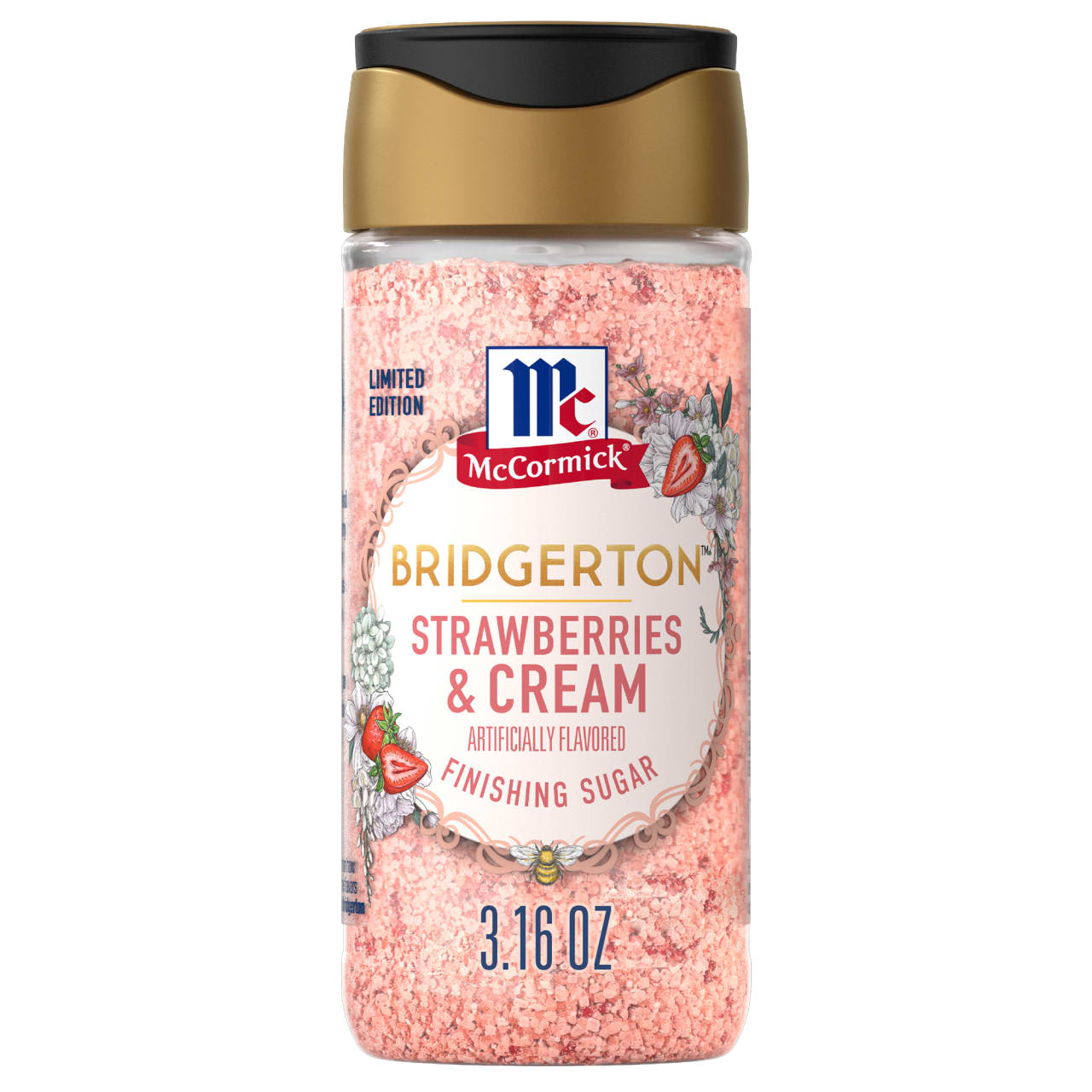 McCormick Strawberries & Cream Finishing Sugar, 3.16 oz