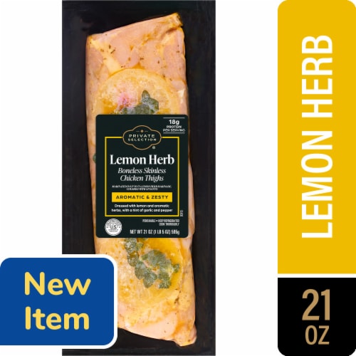 Private Selection® Lemon Herb Marinated Boneless Skinless Chicken Thighs