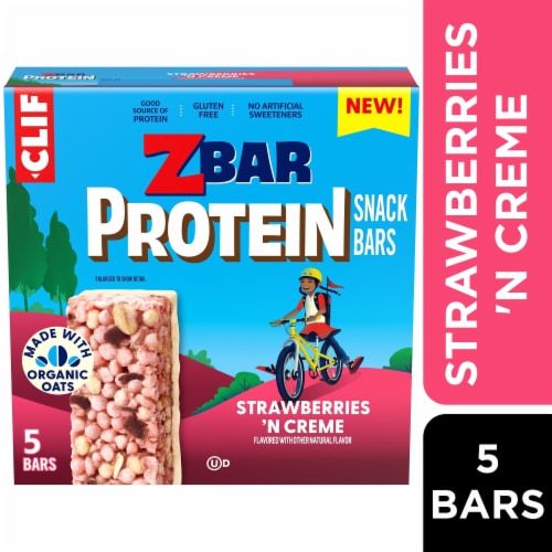 Zbar Protein Strawberries 'N Creme Crispy Snack Bars