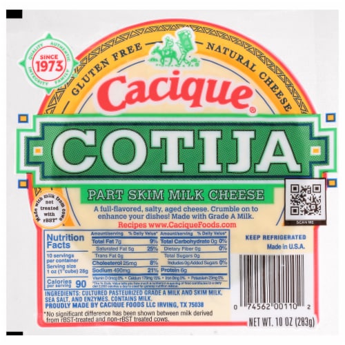 Cacique® Cotija Part Skim Milk Cheese