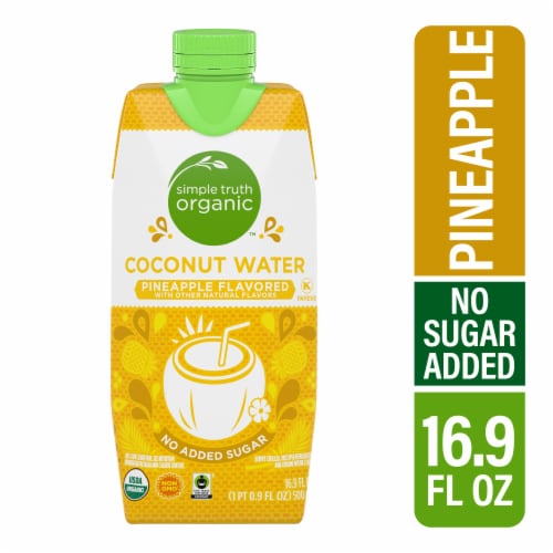 Simple Truth Organic® Pineapple Flavored No Sugar Added Coconut Water Carton