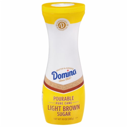 Domino Pourable Pure Cane Light Brown Sugar Flip Top Canister