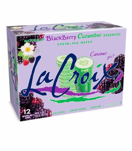 LaCroix Sparkling Water, BlackBerry Cucumber, 12 Fl Oz (Pack of 12)