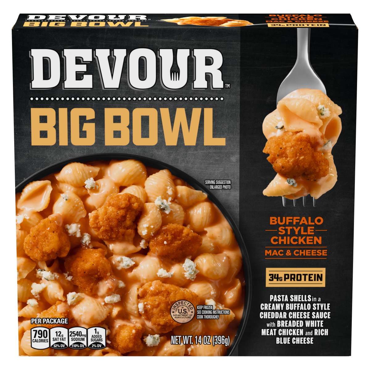 Big Bowl Buffalo Style Chicken Mac & Cheese