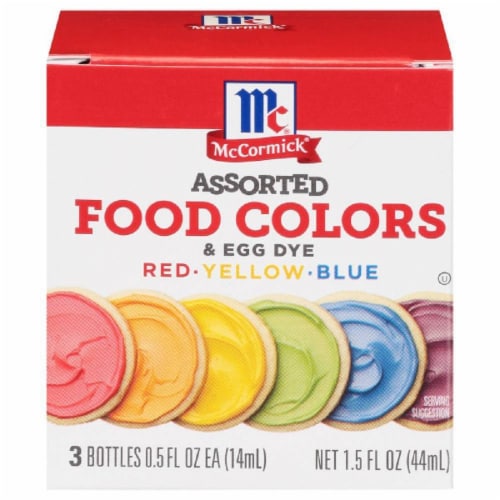 McCormick Assorted Food Colors & Egg Dye, 1.5 fl oz
