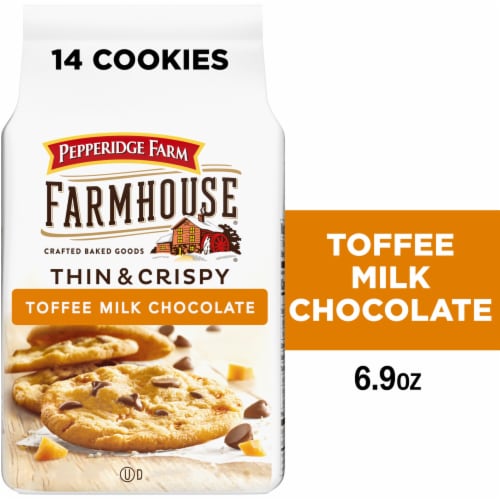 Pepperidge Farm Farmhouse® Thin & Crispy Toffee Milk Chocolate Chip Cookies