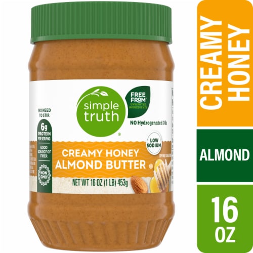 Simple Truth® No Stir Creamy No Sugar Added Honey Almond Butter