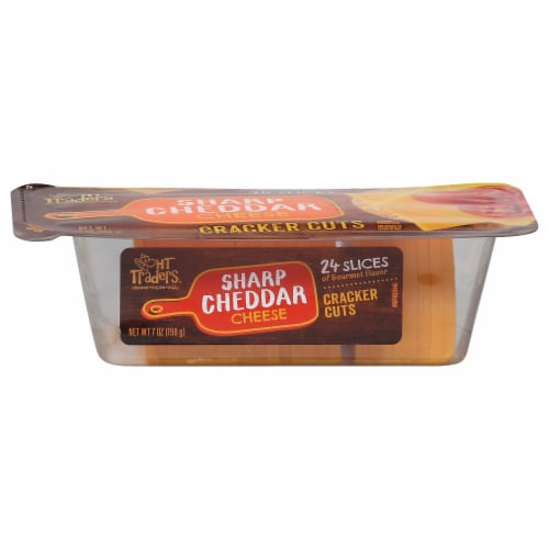 HT Traders™ Sharp Cheddar Cracker Cut Sliced Cheese