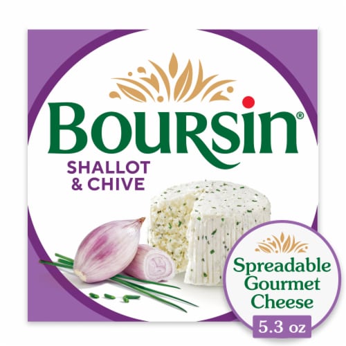 Boursin® Shallot & Chive Spreadable Gourmet Cheese, 5.3 oz