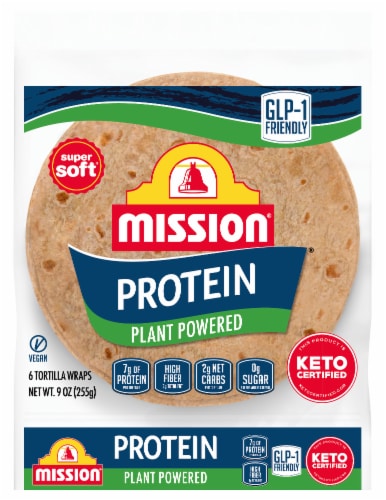 Mission Flour Soft Taco Protein 6ct 9oz