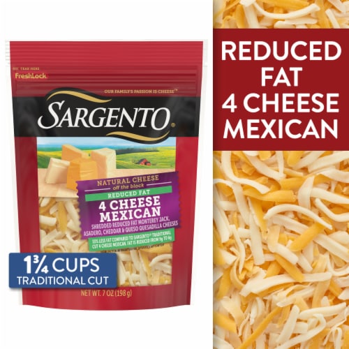Sargento® Reduced Fat 4 Cheese Mexican Traditional Cut Shredded Cheese