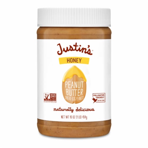 JUSTIN'S Honey Peanut Butter Spread, 16 oz.