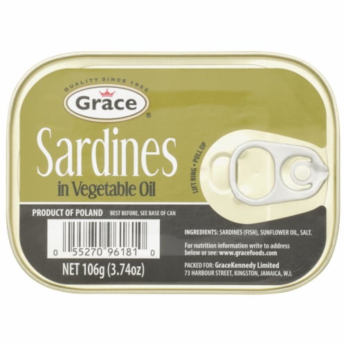 Grace Sardines in Vegetable Oil 3.74 ounces (106g) Can