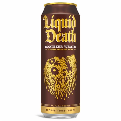 Liquid Death Rootbeer Wrath Flavored Sparkling Water Can