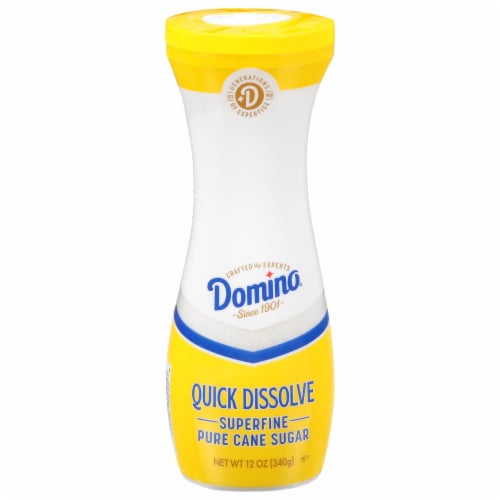 Domino Quick Dissolve Superfine Pure Cane Sugar Flip Top Canister