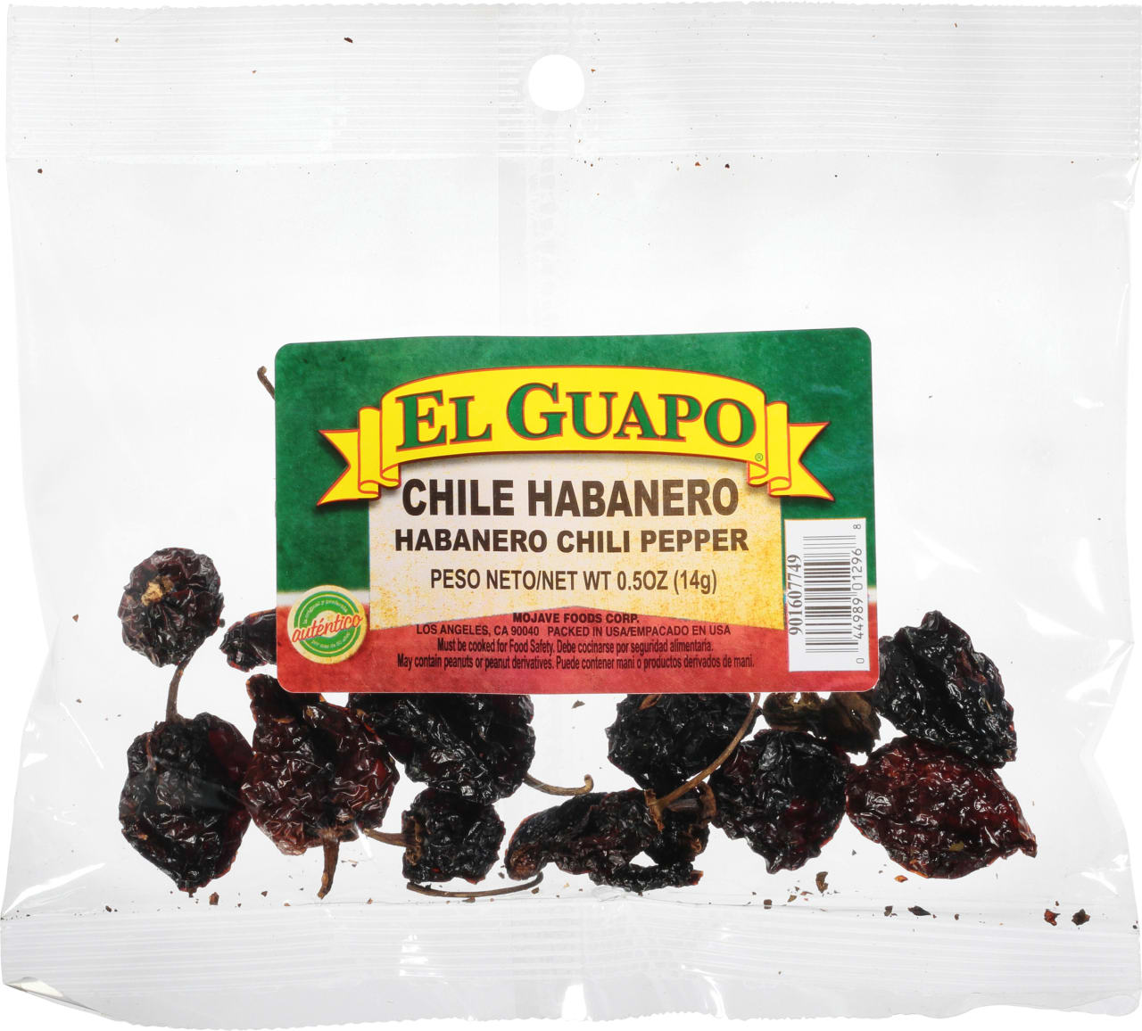El Guapo Whole Habanero Chili Pods (Habanero Entero), 0.5 oz