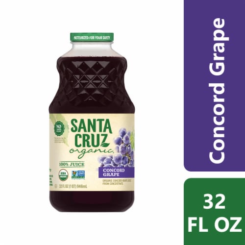 Santa Cruz Organic Concord Grape 100% Juice Bottle