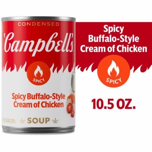 Spicy Buffalo-Style Cream of Chicken Soup