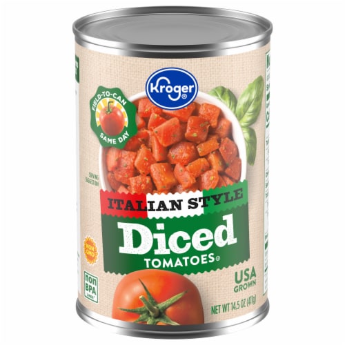 Kroger Diced Tomatoes with Basil, Garlic, Oregano, No Oil