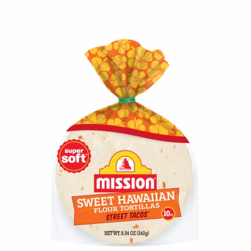 Mission Super Soft Sweet Hawaiian Flour Tortillas, Street Tacos Size, 10 Count