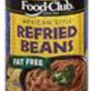 Food Club Refried Beans, Fat Free 16oz