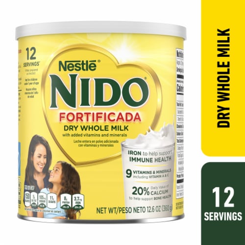 NIDO Fortificada Powdered Drink Mix - Dry Whole Milk Powder with Vitamins and Minerals