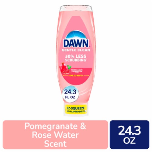 Dawn Platinum Gentle Clean Pomegranate & Rose Water Scent EZ-Squeeze Liquid Dish Soap
