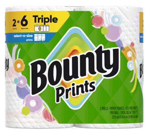 Bounty® BASE Select-a-Size Paper Towel 2 Ply Roll Printed