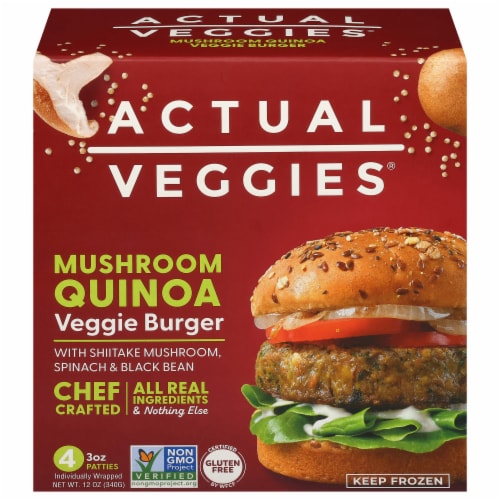 Actual Veggies® Mushroom Quinoa Veggie Burgers
