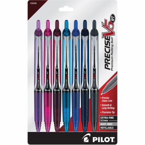 Pilot Precise® V5 Extra Fine Point Premium Rolling Ball Pens - Assorted