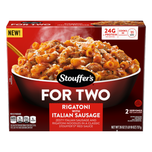 Stouffer's For Two Rigatoni With Italian Sausage Frozen Entrée