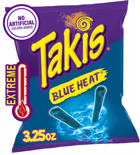 Takis Blue Heat, Hot Chili Pepper Rolled Tortilla Chips