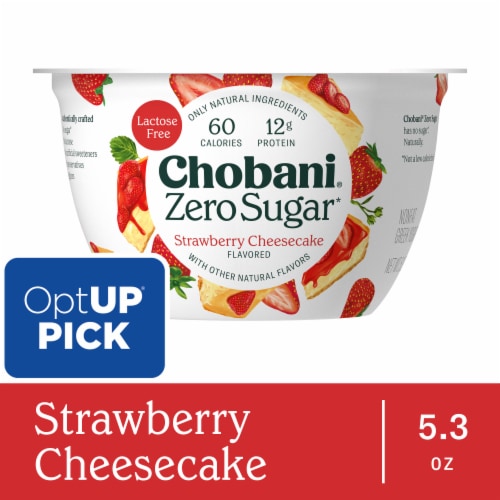 Chobani® Zero Sugar Strawberry Cheesecake Greek Yogurt Cup