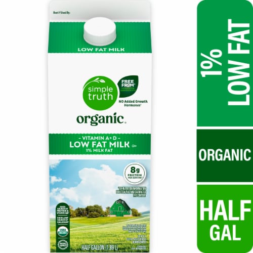 Simple Truth Organic® 1% Lowfat Milk Half Gallon