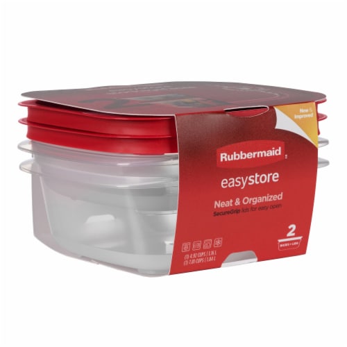 Rubbermaid © Two Pack EasyStore™ Square Containers