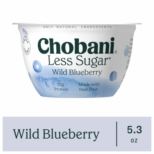 Chobani® Wild Blueberry Less Sugar Low Fat Greek Yogurt Cup