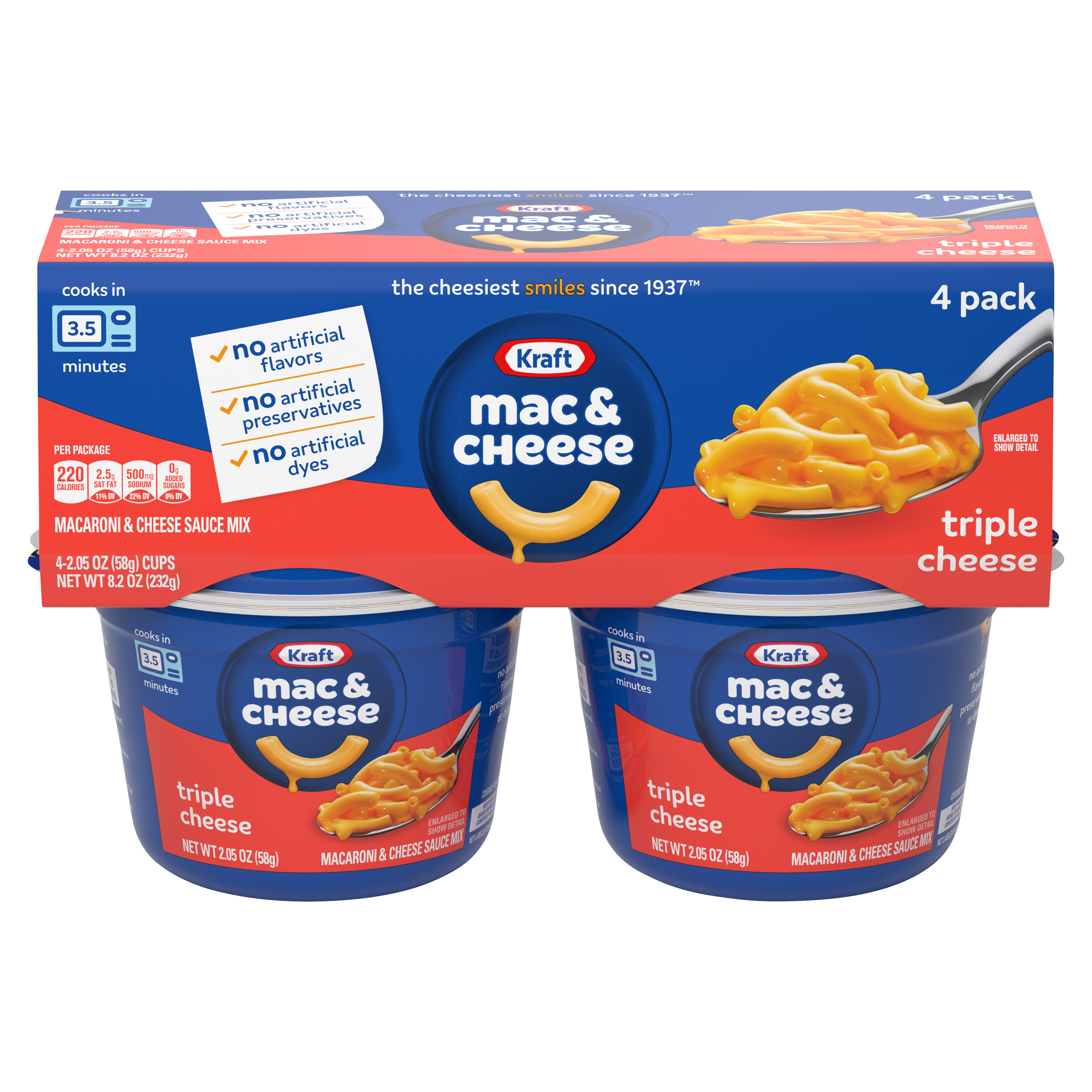 Triple Cheese Mac & Cheese Macaroni and Cheese Dinner