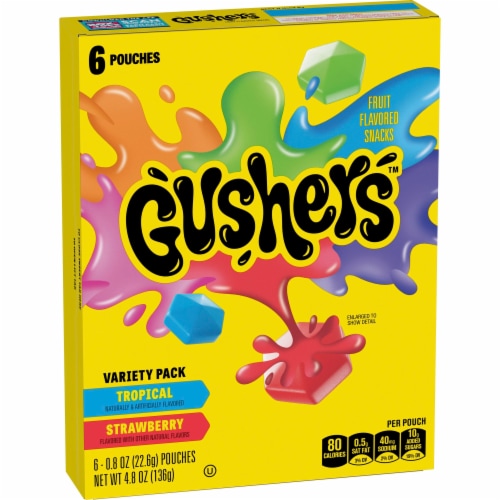 Gushers™ Tropical and Strawberry Fruit Flavored Snacks Variety Pack
