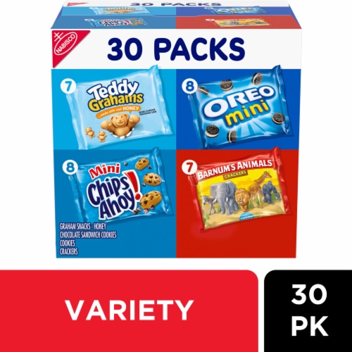 Nabisco Team Favorities OREO CHIPS AHOY! Teddy Grahams & Barnum's Cookies Variety Pack