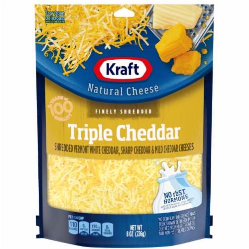 Kraft Triple Cheddar Finely Shredded Natural Cheese Bag