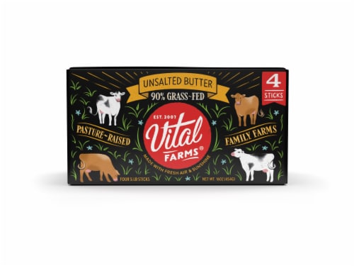 Vital Farms Grass-Fed Unsalted Butter Sticks