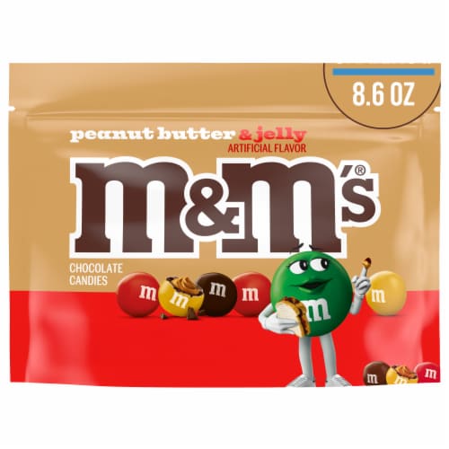 M&M’S Peanut Butter & Jelly Candy, Sharing Size Resealable Bulk Bag