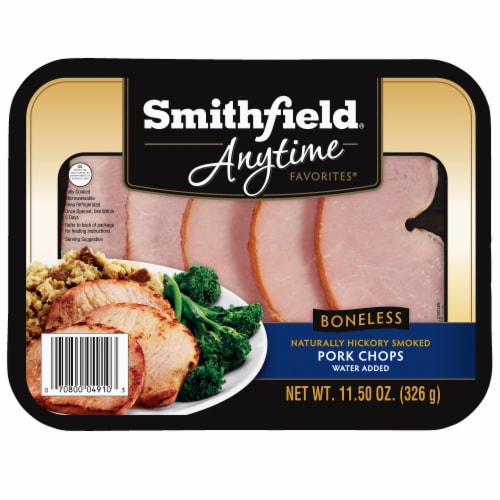 Smithfield Anytime Favorites Naturally Hickory Smoked Pork Chops