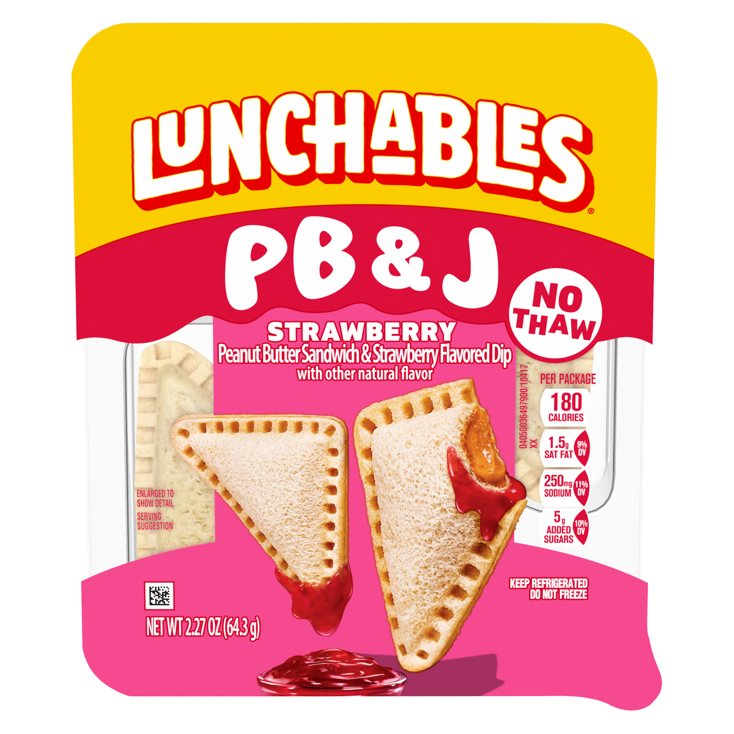 PB&J Peanut Butter Sandwich & Strawberry Flavored Dip