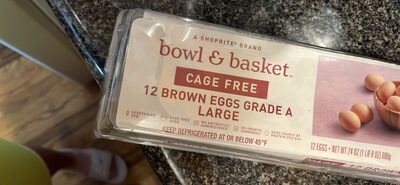 Bowl and Basket Brown Eggs 1dz