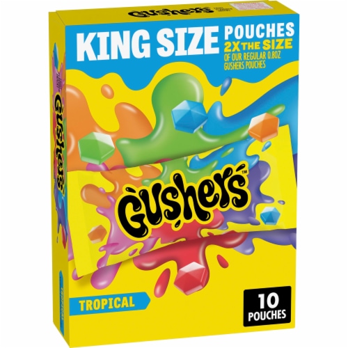 Gushers™ Fruit Flavored Snacks Tropical Flavor King Size Pouches